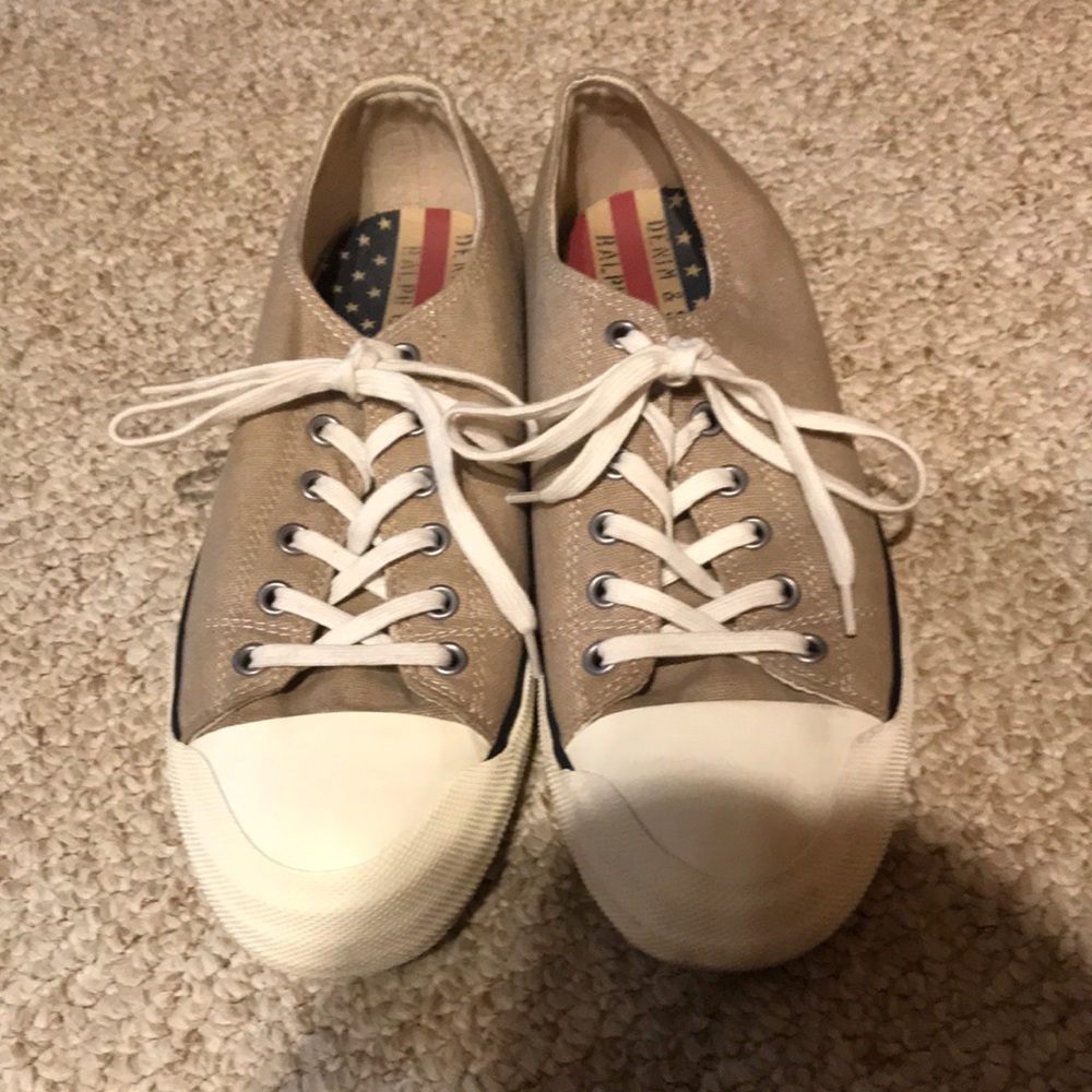 Men’s Ralph Lauren Denim & Supply Canvas Low-Top Sneakers